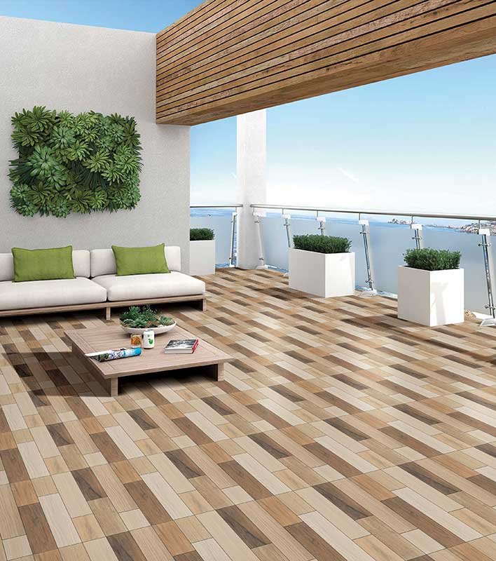 Pergo Teak Outdoor Plank Tile